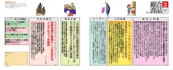総合食品 2013年5月号目次